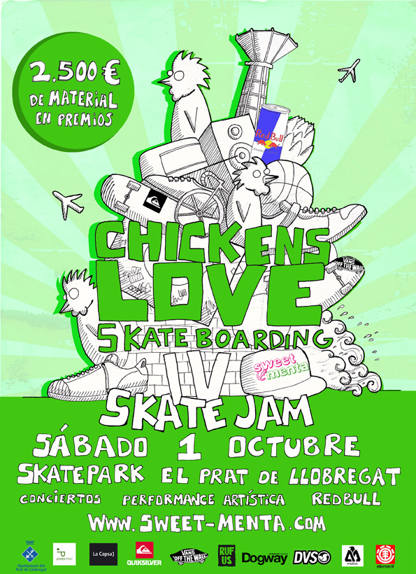 CARTEL CHICKENS LOVE SKATEBOARDING IV